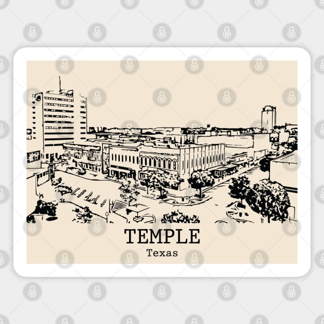 Temple - Texas Magnet by Lakeric